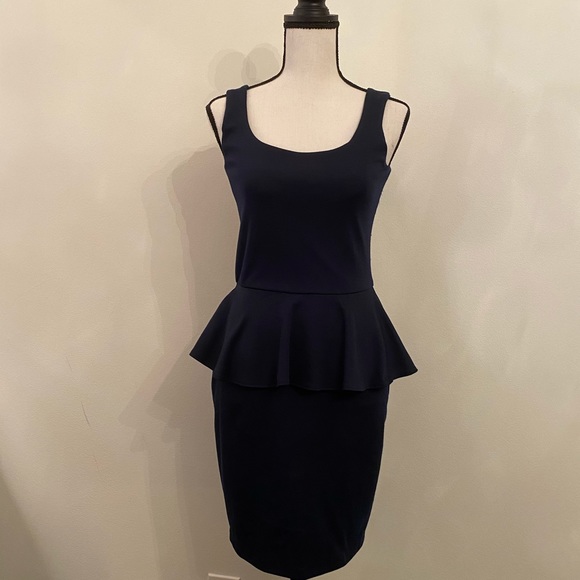 AQUA Peplum Dress - Picture 1 of 5